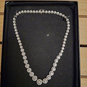 925 A/c cz necklace